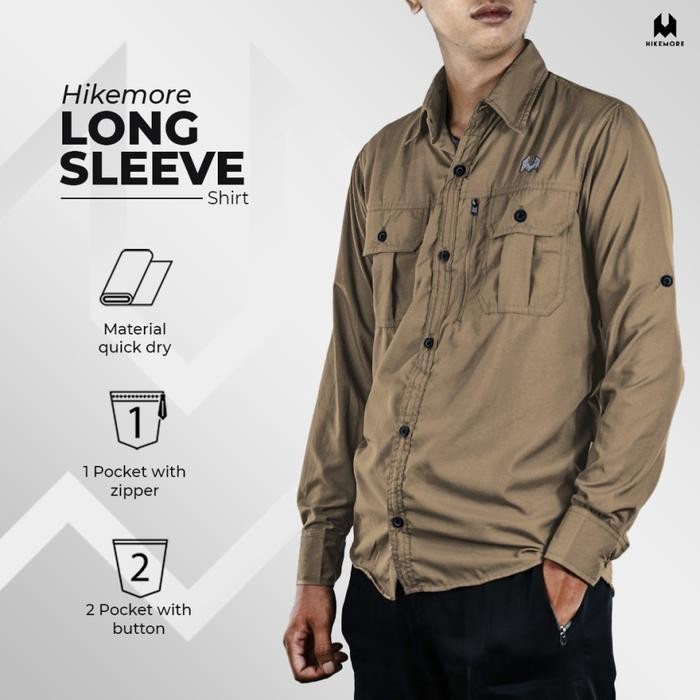 Eiger Sport - Kemeja Lapangan Pdl Outdoor Quick Dry Gunung Long Sleeve
