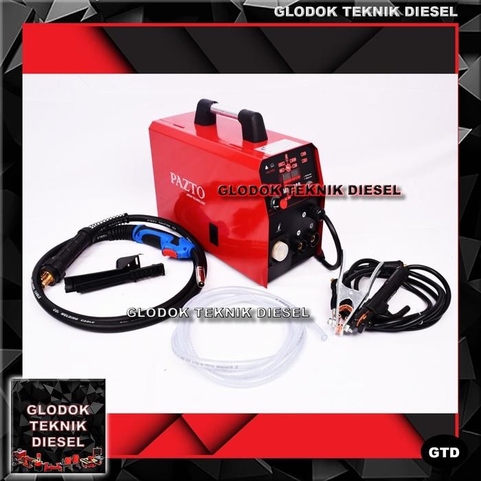 Ready PAZTO MESIN LAS MIG 200 A 5 KG CO2 TANPA GAS WELDING GASLESS JAPAN