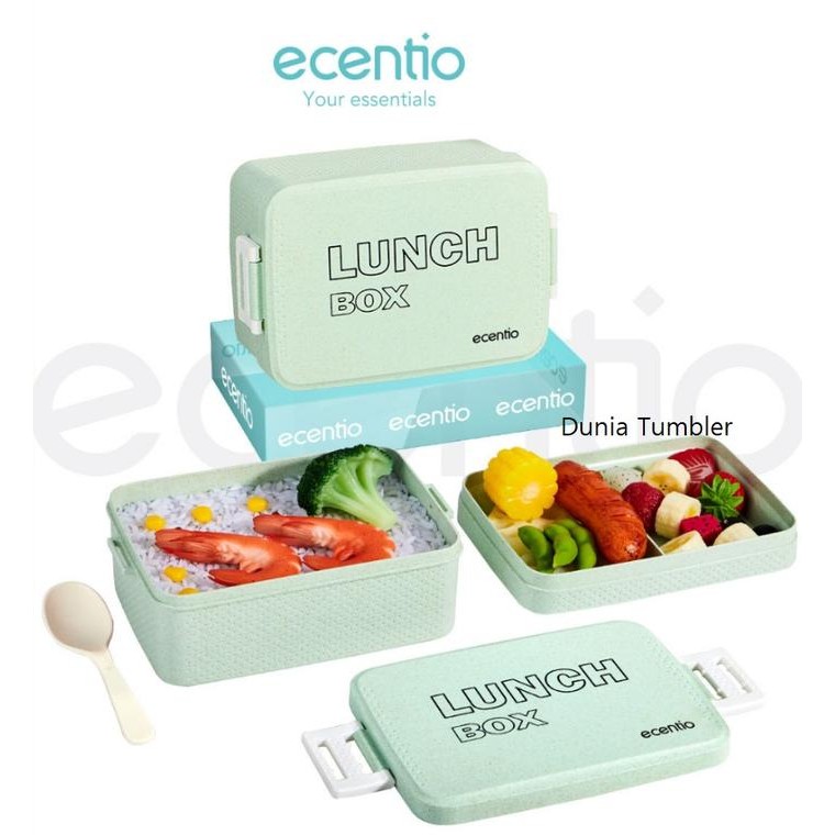lunch box ecentio tempat makan ecentio esentio wadah bekal anak