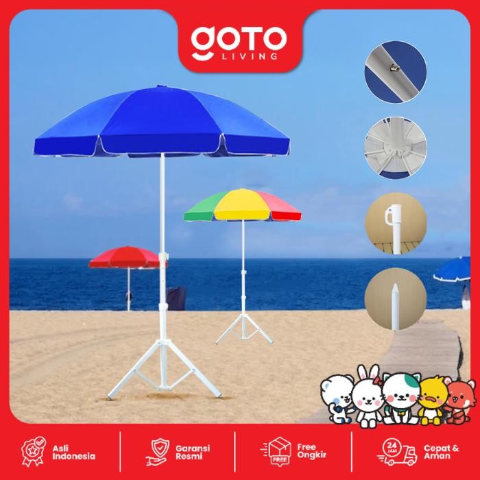 Goto [Cod] Sunflow Payung Tenda Jualan Pantai Cafe Outdoor Besar Jumbo Pasti Diskon