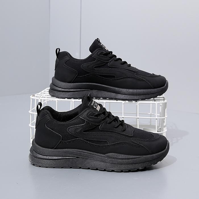 Compass - Back To School Sepatu Sekolah Full Hitam Pria Trendy