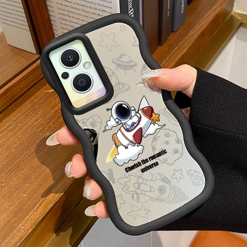 Casing Untuk OPPO Reno 7Z 5G Reno 8Z 5G Reno 7 lite 5G Reno 8 Lite 5G Case Casing Astronot Pola HP C