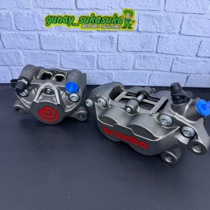 Berkualitas Kaliper Brembo 4 Piston 1 Pin Grey Kanan & Kaliper Brembo 2 Piston 1 Pin Original Made