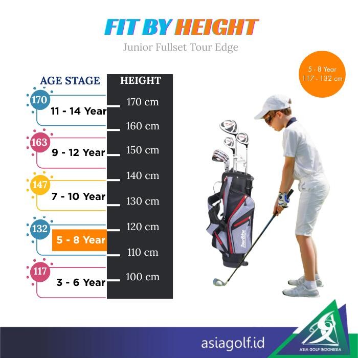 Junior Set Golf Tour Edge - Hl 132 Orange Golf Stick Golf Junior Terlaris