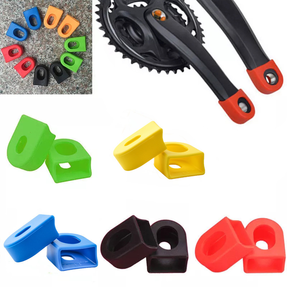 MTB Road Bicycle Silicone Crank Protection Crank Arm Cover Bicycle Crank Arm Boots Protective Sleeve
