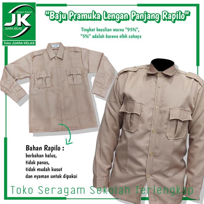 [JK] Baju Seragam Pramuka Rapilo Lengan Panjang - Baju Pramuka Rapilo/Laricci Penggalang&Penegak