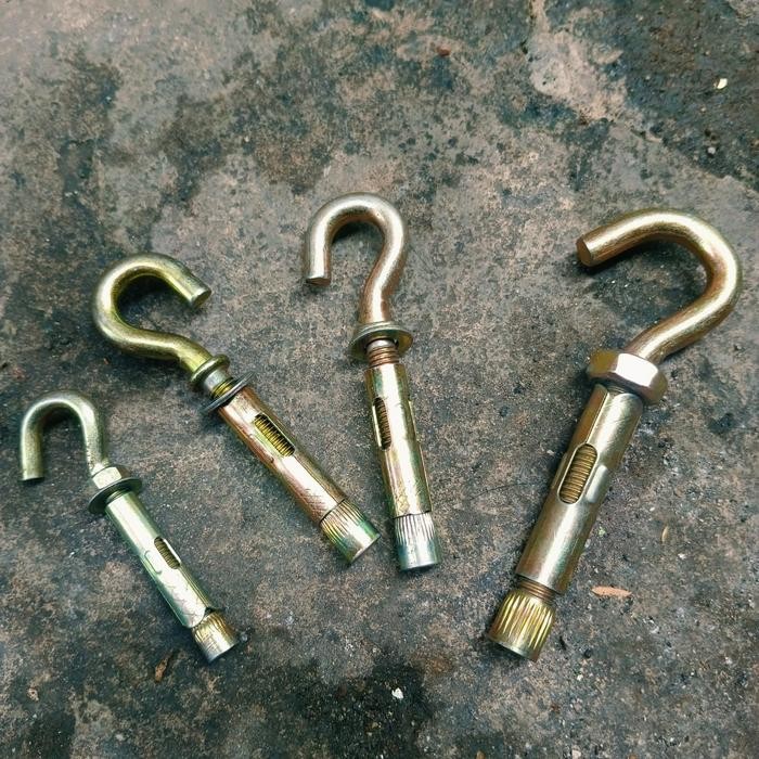 KUALITAS hook anchor dynabolt 16mm 12mm 10mm 8mm dynabolt ancor bolt original