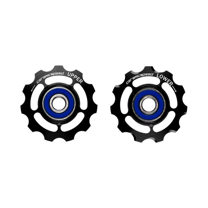 CERAMIC SPEED PULLEY WHEELS FOR SRAM 11S BLACK STANDARD NON COATED