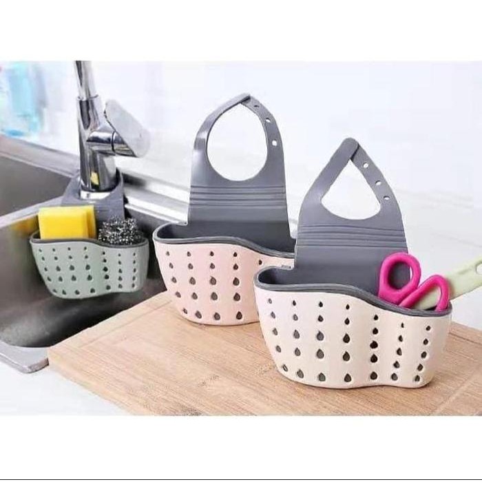Rak Gantung Silikon/tas sabun cuci piring rak wastafel Tempat Sabun Cuci Piring Gantung
