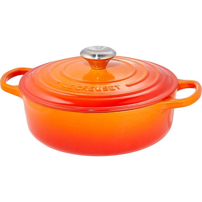 Terbaik Le Creuset Gourmet Signature Cast Iron Round 24Cm 100% Ori