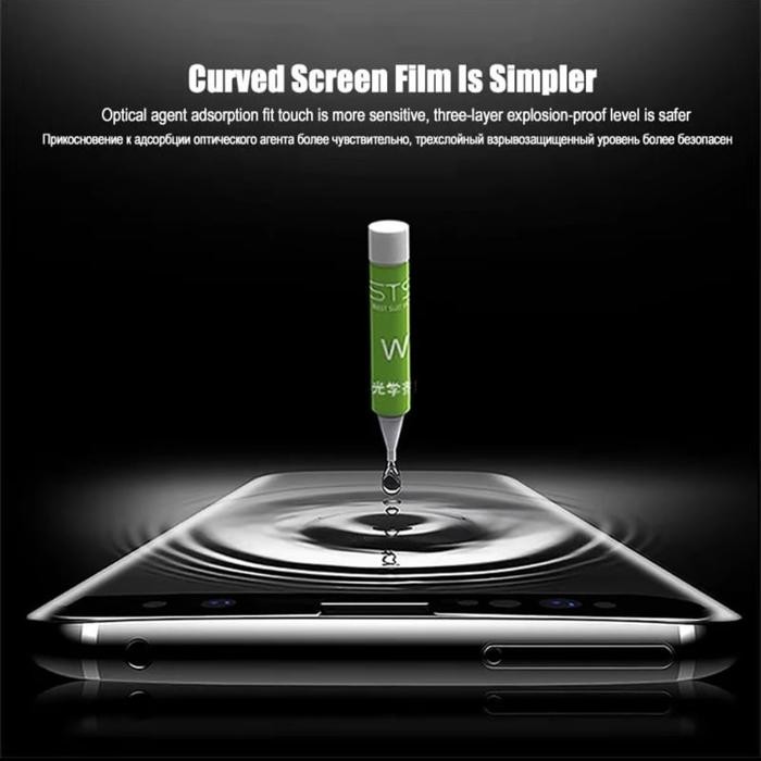 Untuk Infinix Hot 60 Pro Plus Tempered Glass Privacy khusus Layar Lengkung NANO UV Lem Terpisah