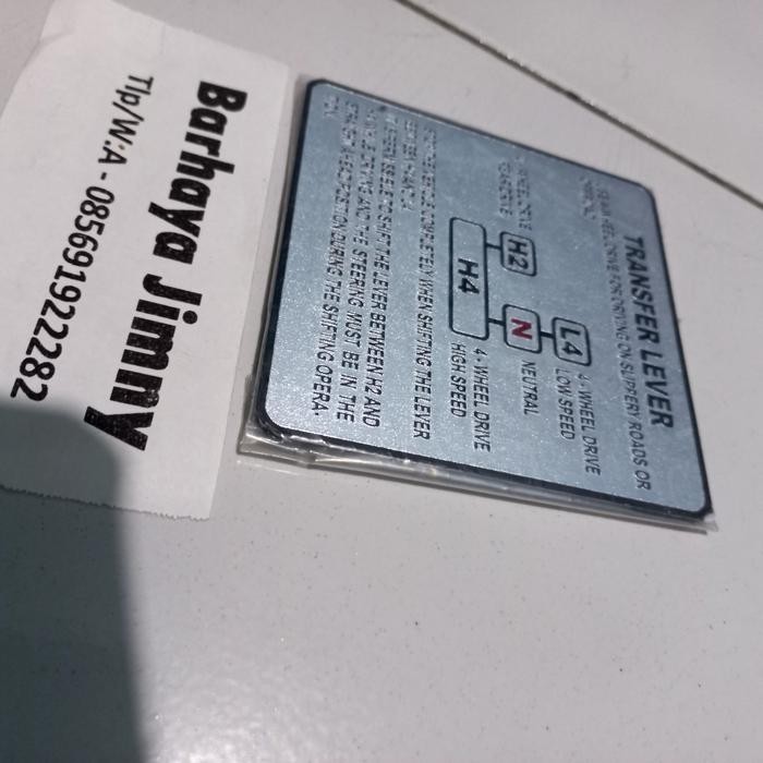 Ready PLAT EMBLEM TRANSFER CASE 4X4 JIMNY KATANA