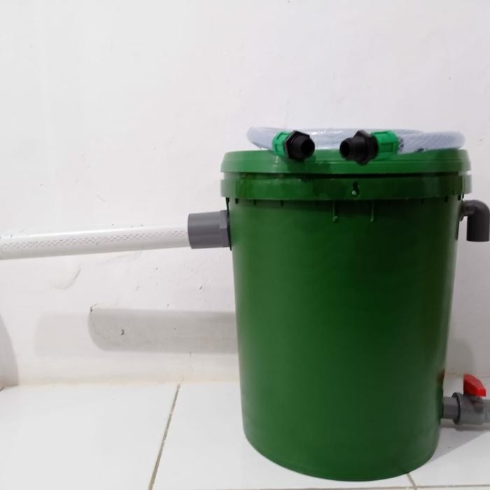 cdo4- Filter Tabung Kolam Ikan Koi Hias Aquaponik Paket (Tanpa Pompa Air)