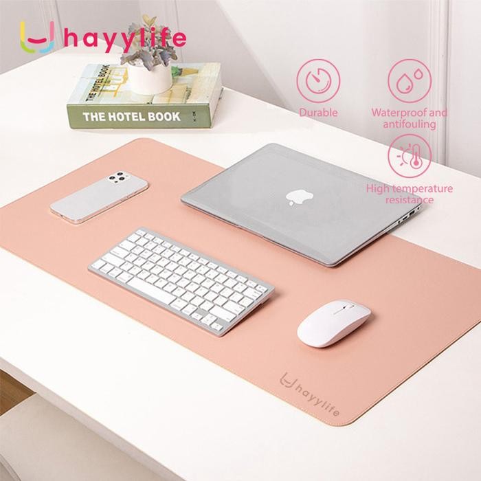 HAYYLIFE Mouse Pad Alas Komputer 2in1 / Computer Waterproof Leather Alas Mouse Alas Meja Besar Alas