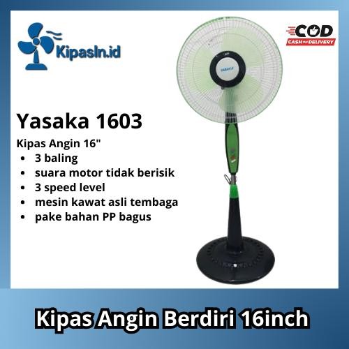 Kipas Angin 16 INCH/Kipas Angin Berdiri/Kipas Angin YASAKA 1603