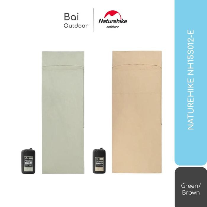 SLEEPING BAG LINER / SELIMUT / SPREI CAMPING NATUREHIKE NH15S012-E