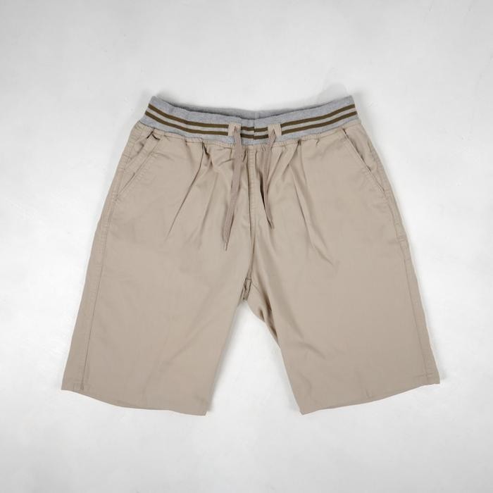 ORIGINAL MUSTEVANS CELANA PENDEK KOLOR KHAKI PRIA 164.102.029.B Basic Katun READY STOCK