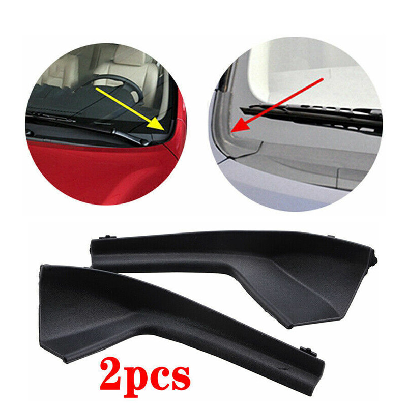 1 Pair LHD Car Cowl Grille Outer Cover TPE Accessories For Nissan Versa Sedan Hatchback Tiida Latio 