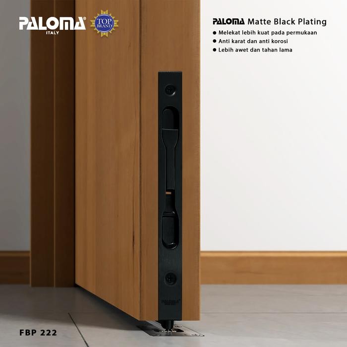Terlaris Grendel tanam paloma, flush bolt paloma FBP222 matte black SALE