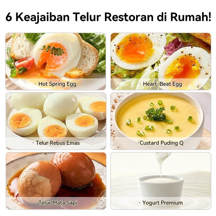 Saluyar Electric Egg Boiler Stainless Steel Plastic Double Layer Electric Egg Boiler 400Ml Dapat