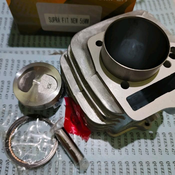 Blok Seher Supra Fit New 56 Mm/Boring Set Bore Up Honda Supra Fit Lama/New Revo 100 Legenda Impresa