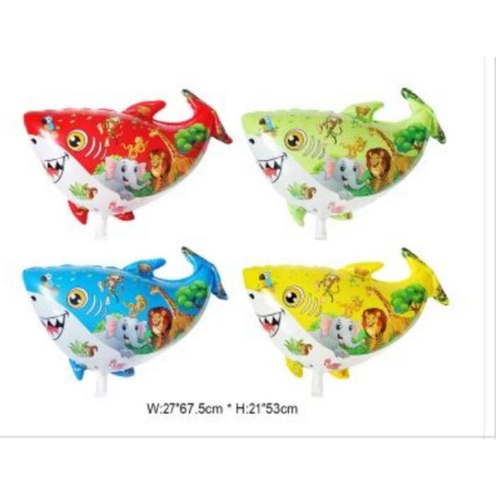HIU ANIMAL (BALON GAS/FOIL/TERBANG/KARAKTER ) 1PACK=50PC