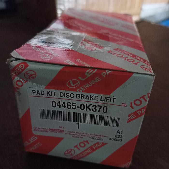 Kampas Depan Fortuner Vrz04465-0K370 Ori