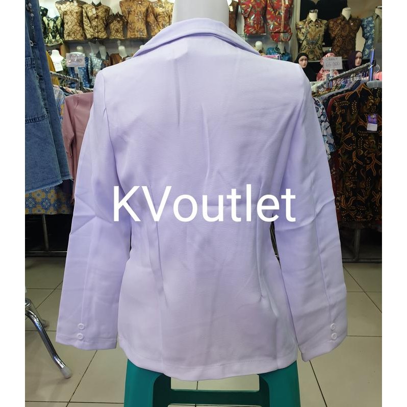 Blazer Wanita Putih Formal Blazer Putih Blezer Wanita Blazer Kantor