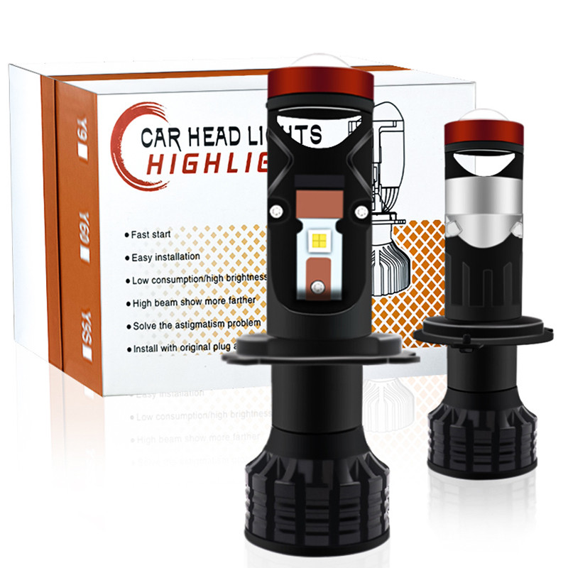 Canbus Lamp H4 9003 H7 H11LED Mini Projector 3D Lens 100W 30000LM