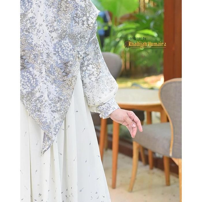 KirimCpT- Adinda Set Khimar Syari Gamis Dress Khadijah Humairah Motif Ceruty Terbaru