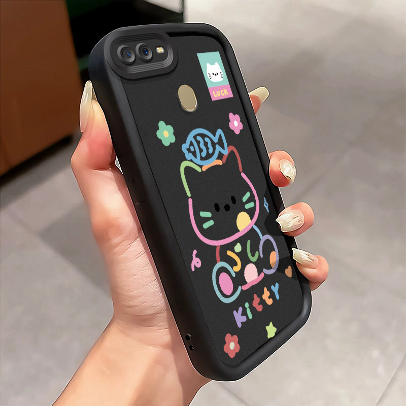 Casing Hp OPPO A7 OPPO A5s OPPO A12 OPPO A12S A11k Case Casing menggambar anjing pola HP Kasing Sili