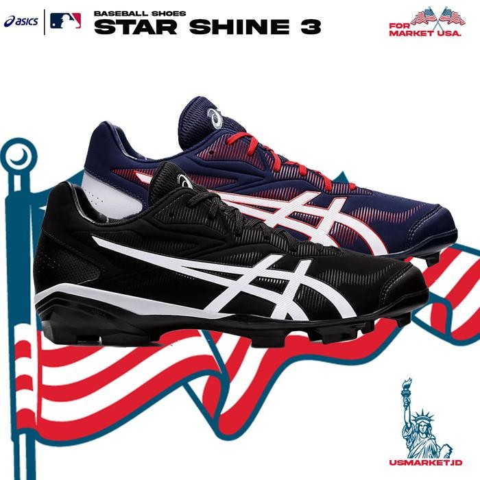 Sepatu Softball Baseball Spike Rubber Asics Star Shine 3 Promo 