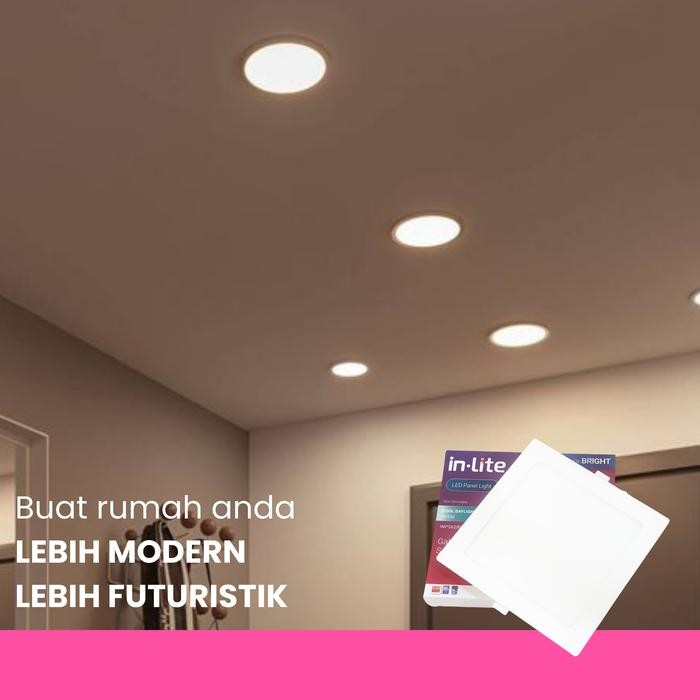 al42- Inlite Led Panel Inbow Kotak 18Watt Led 220V 220Volt 18W Square