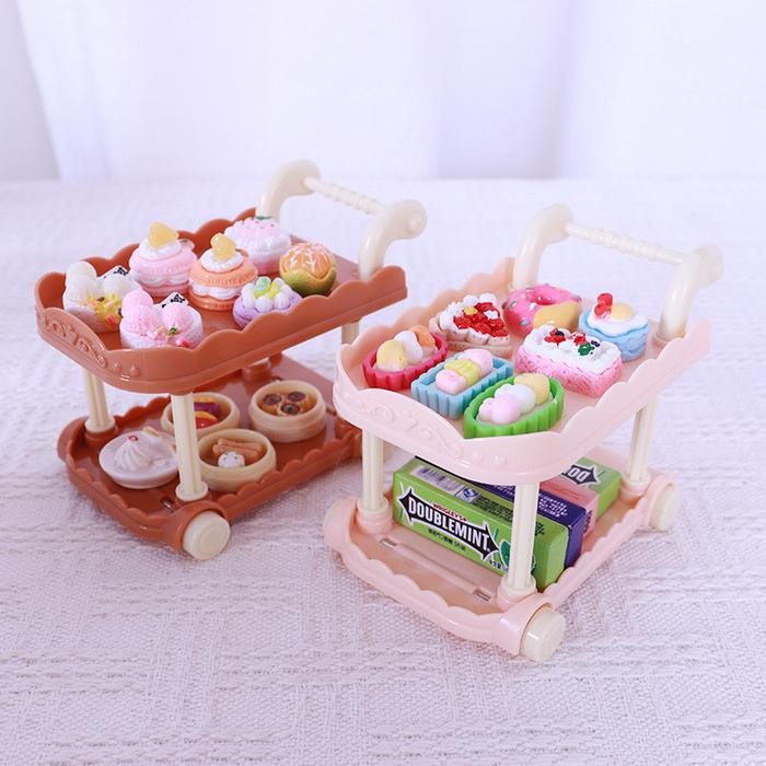 Miniatur Rak Susun Rak MIniatur Keranjang Miniatur Mini Supermarket