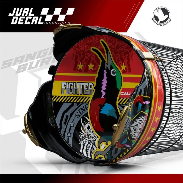 ORIGINAL Stiker Tebok Lovebird Pleci Helopet Variasi BOLANG Decal Sangkar Burung READY STOCK