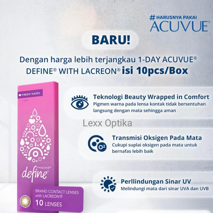 1-Day Acuvue Define Contact Lenses / Softlens #Gratisongkir