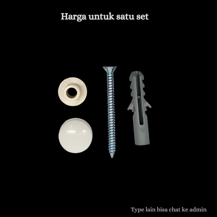 Baut Plunge Set Kamar Mandi TA2SV2 Sekrup Pemasangan Aksesori Kuat & Anti Karat // mur kran wastafel