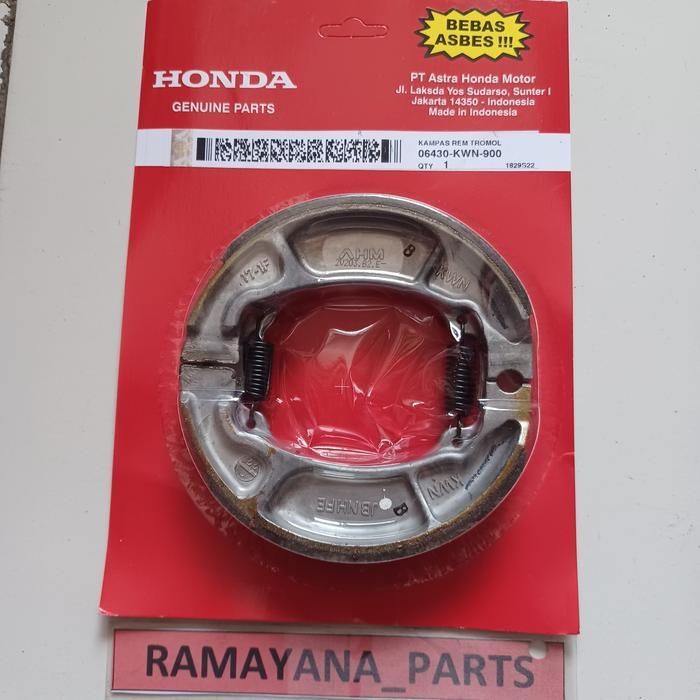 SHOE SET BRAKE BEAT K25G BEAT ESP K81 06430KWN900 OK.