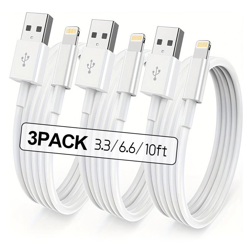 MFI certified charger cable suitable for iPhone 10 FT USB to Lightning data cable suitable for