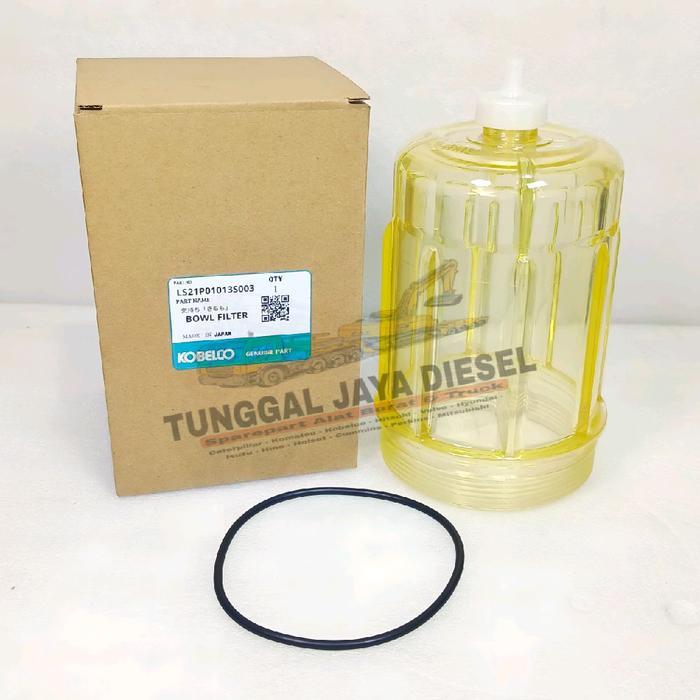Bowl Filter Kobelco SK200-8 Cover Tutup Fuel Filter Separator Gelas Racor SK200-8