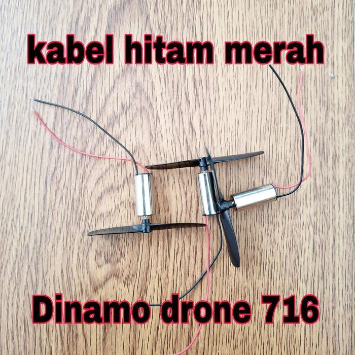 TERLARIS 1 PCS DINAMO DRONE + BALING BALING 3,7V dinamo drone type 716 RPM 48000 UNTUK MAINAN RC