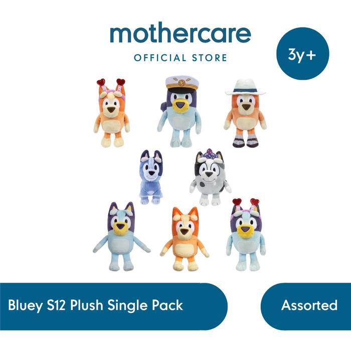 NEW BLUEY S12 PLUSHSINGLE PACK (ASSORTED) - MAINAN BONEKA BANTAL KARAKTER BLUEY UNTUK ANAK BAYI