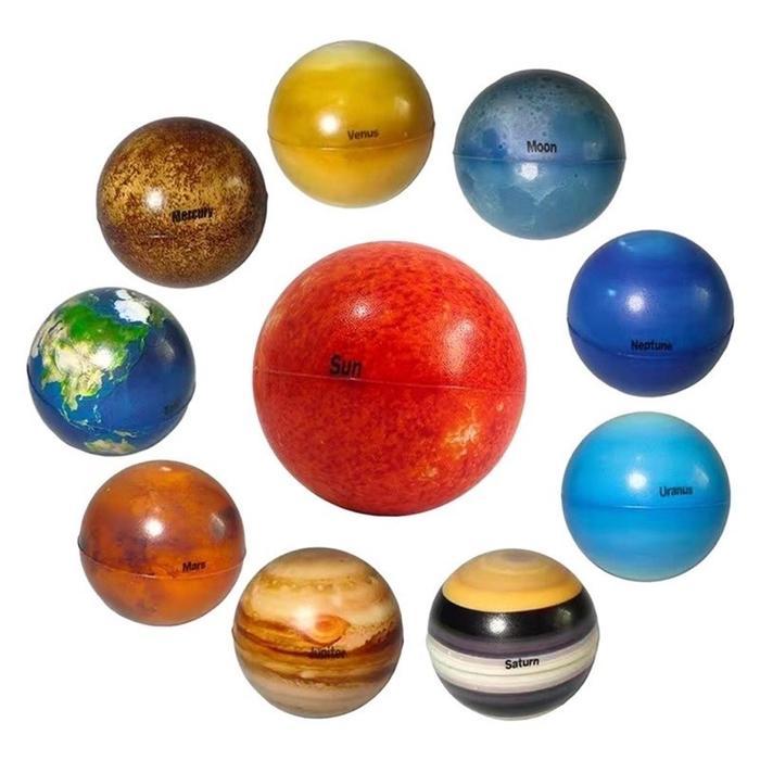 [SALE] 10PCS MAINAN EDUKASI PLANET BOLA ELASTIS BOLA BENTUK PLANET BOLA SURYA/R PLANET BALLS