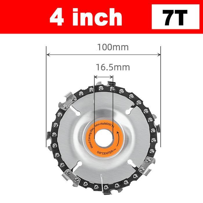 Neso Alat Jerman 4inch Wood Carving Disc 4 (COD) / Disc Chain Saw Angle Grinder Mata Gerinda Chain S
