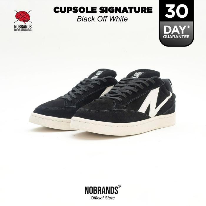 SEPATU NOBRANDS FOOTWEAR SIGNATURE CUPSOLE BLACK LOCAL PRIDE SNEAKERS SHOES - 38