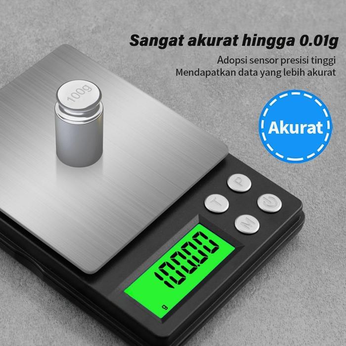 Pocket Scale Timbangan Mini Perhiasan Digital 500G/0.01G Gold Jewelry Scale High Quality Original