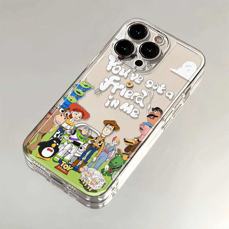 Cute Buzz Lightyear Woody Phone Case for IPhone 16 Pro Max, 15 Plus, New for 14/13/12 All Models,
