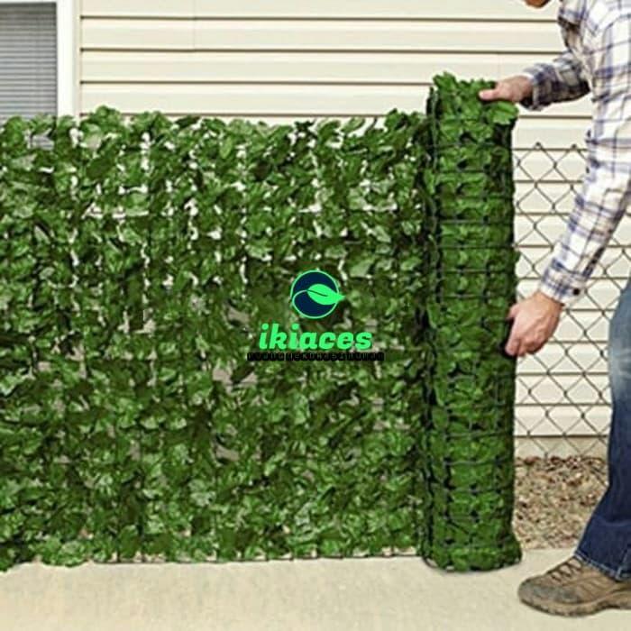 Set Daun Rambat Ivy Dekorasi Dinding Bunga Plastik Gulung - 1 x 1 Meter