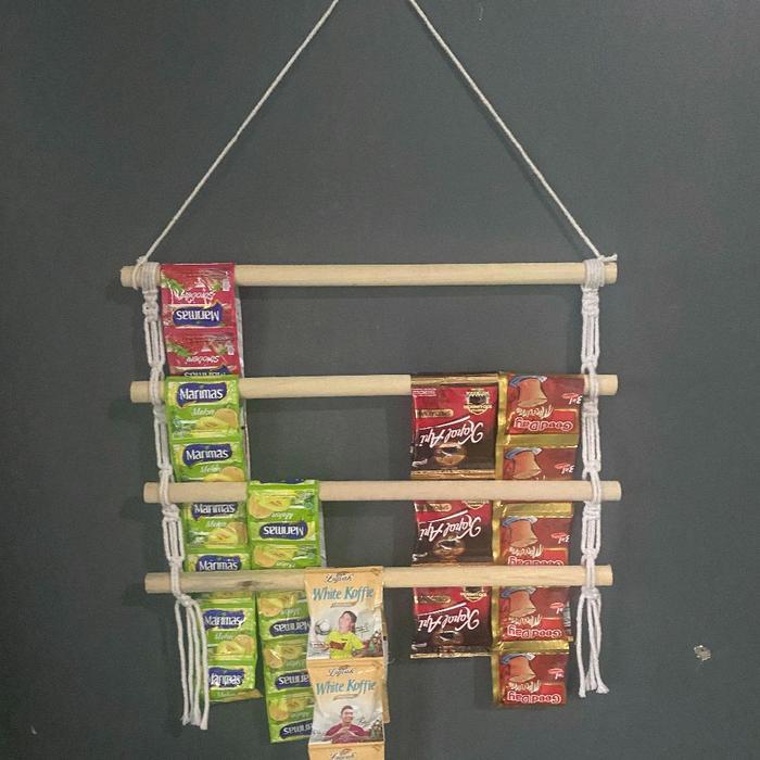 NEW hanger 50cm rak gantungan snack , rak gantungan kopi gantungan jajanan rak warung buat di