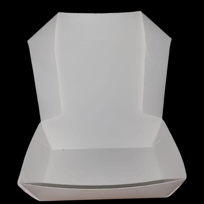 Paper Lunch Box DK tebal / Lunch box ivory - S
